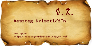 Veszteg Krisztián névjegykártya